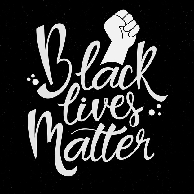 black lives matter lettering