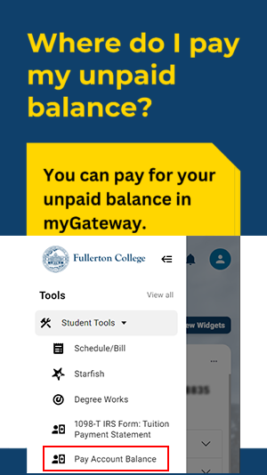 Pay Account Balance on myGateway